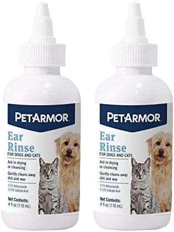 PETARMOR - PetArmor Ear Rinse for Dogs & Cats 4 Fl.Oz. 2 Pack - The Red Vitamin MX - Cuidado Del Oído De Perros - {{ shop.shopifyCountryName }}
