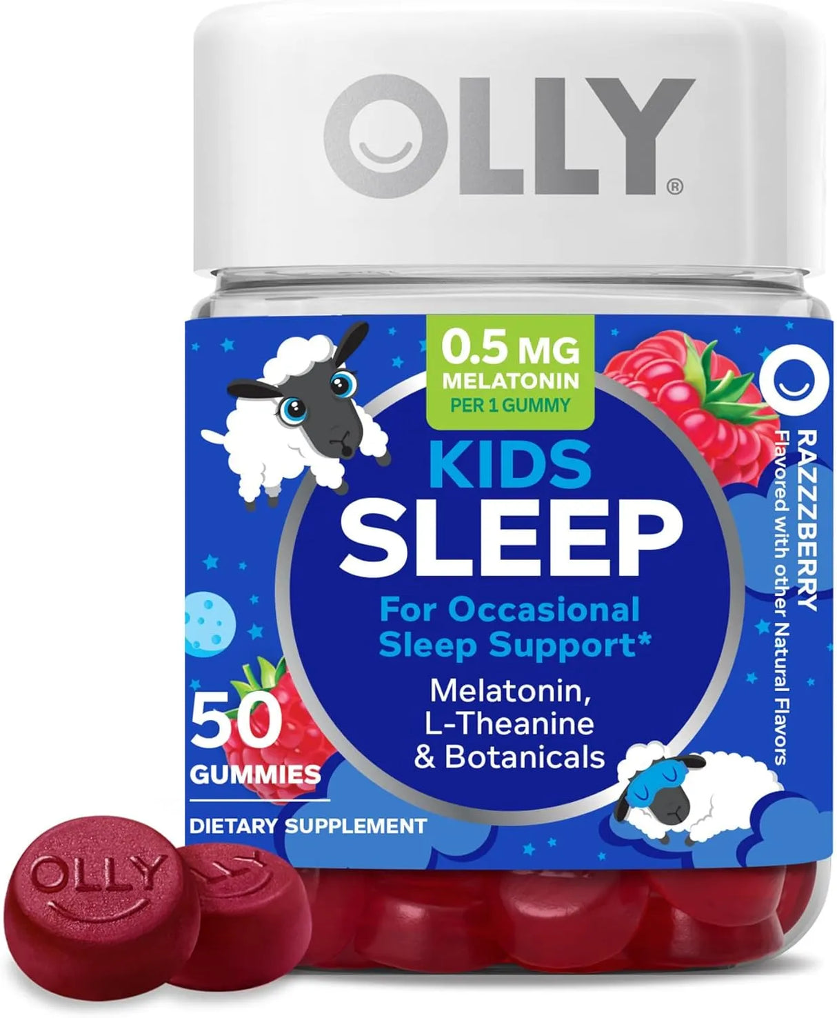 OLLY - OLLY Kids Sleep Gummies 0.5Mg. Melatonin Raspberry 50 Gomitas - The Red Vitamin MX - Suplementos Alimenticios - {{ shop.shopifyCountryName }}