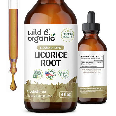 WILD & ORGANIC - Wild & Organic Licorice Root Tincture 4 Fl.Oz. - The Red Vitamin MX - Suplementos Alimenticios - {{ shop.shopifyCountryName }}
