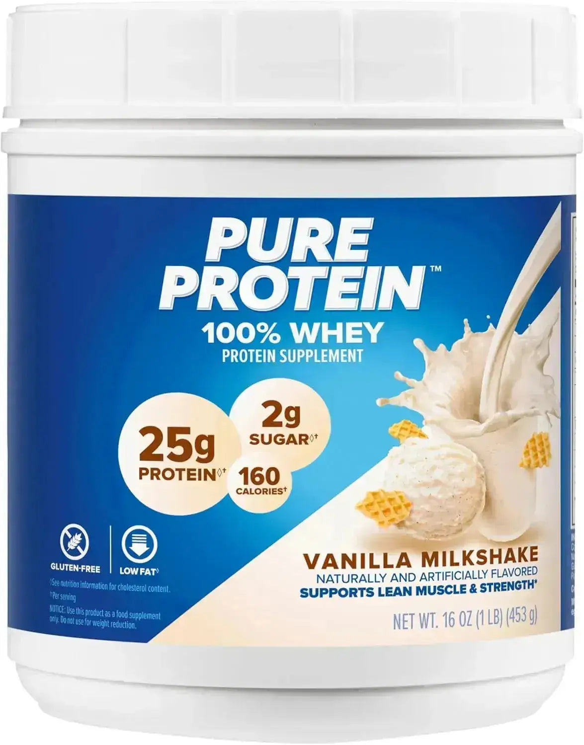 PURE PROTEIN - Pure Protein Powder Whey High Protein Vanilla Cream 453Gr. - The Red Vitamin MX - Suplementos Alimenticios - {{ shop.shopifyCountryName }}
