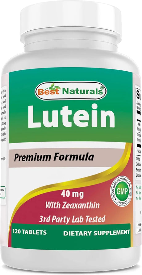 BEST NATURALS - Best Naturals Lutein 40Mg. with Zeaxanthin 120 Tabletas - The Red Vitamin MX - Suplementos Alimenticios - {{ shop.shopifyCountryName }}