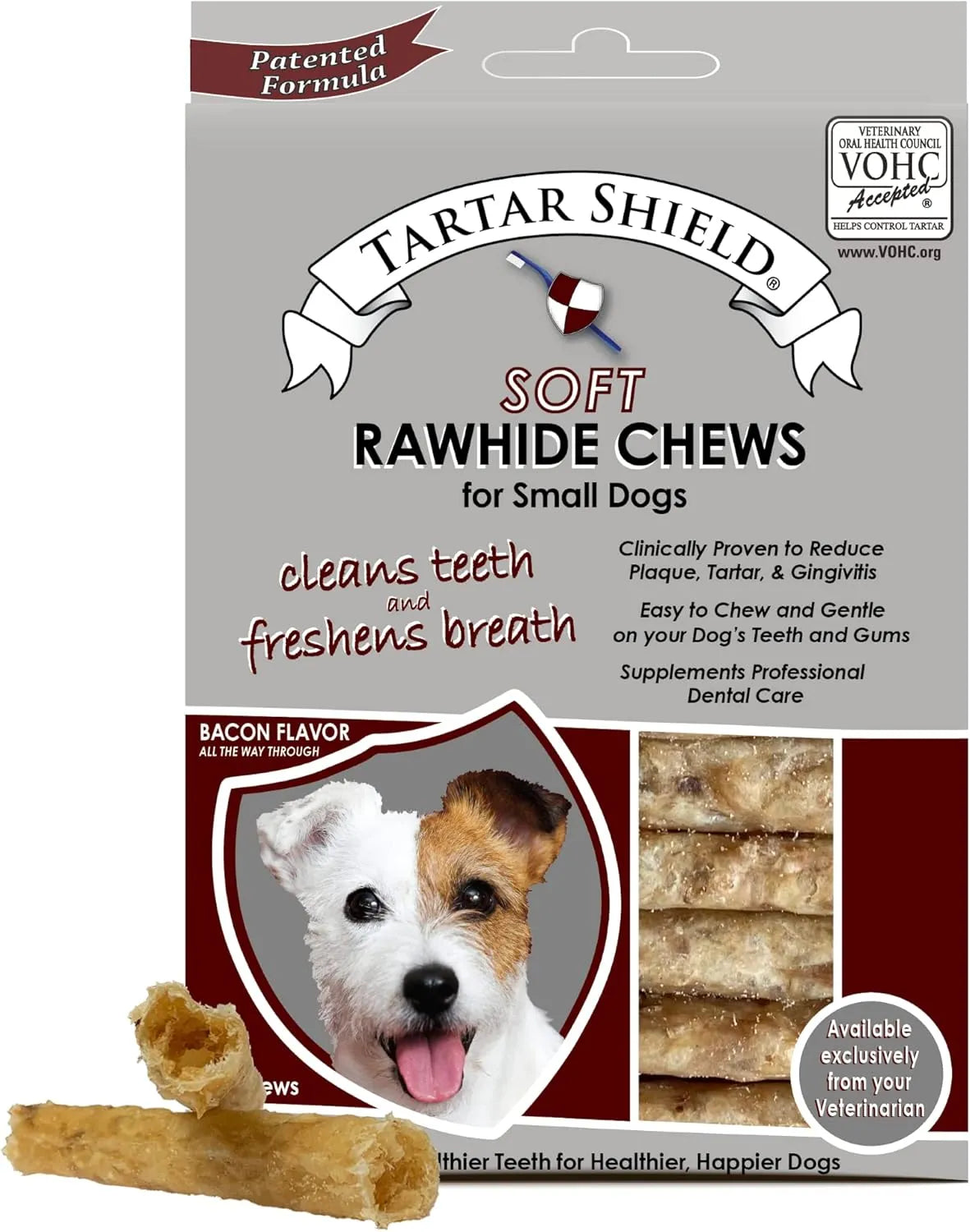 TARTAR SHIELD - Tartar Shield Soft Rawhide Chews Safe Dental Treats for Small Dogs 12 Piezas - The Red Vitamin MX - Cuidado Dental Para Perros - {{ shop.shopifyCountryName }}
