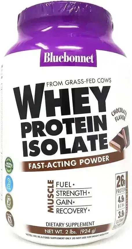 BLUEBONNET NUTRITION - Bluebonnet Nutrition Whey Protein Isolate Powder Whey from Grass Fed Cows Chocolate 924Gr. - The Red Vitamin MX - Suplementos Alimenticios - {{ shop.shopifyCountryName }}