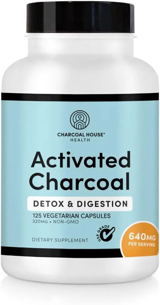 CHARCOAL HOUSE - Charcoal House Activated Charcoal 125 Capsulas - The Red Vitamin MX - Suplementos Alimenticios - {{ shop.shopifyCountryName }}
