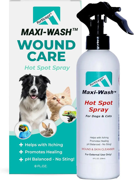 FORTICEPT - Forticept Maxi-Wash Hot Spot Spray Treatment 8 Fl.Oz. - The Red Vitamin MX - Remedios Para La Picazón De Perros - {{ shop.shopifyCountryName }}