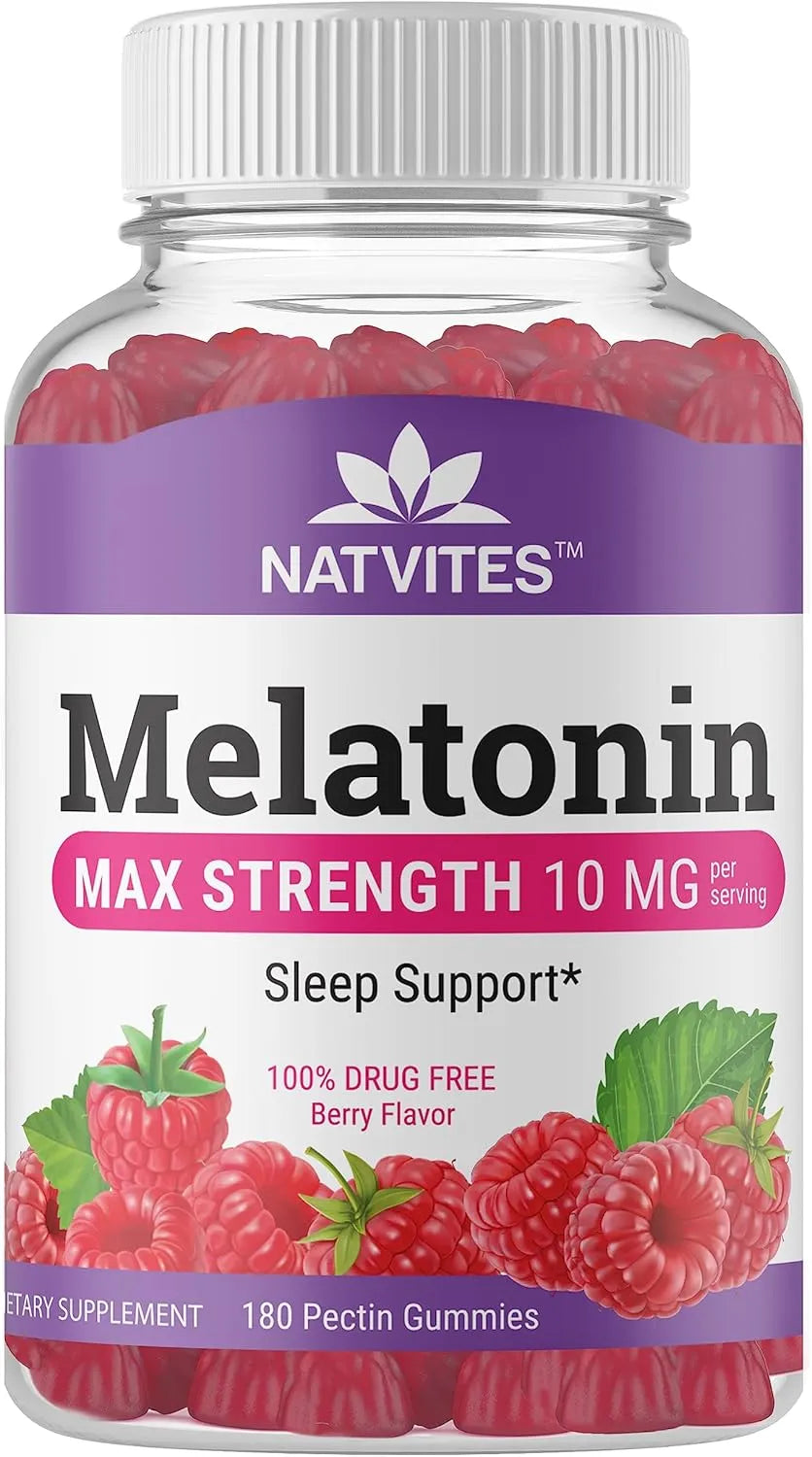 NATVITES - Natvites Melatonin Gummies Max Strength 10Mg. 180 Gomitas - The Red Vitamin MX - Suplementos Alimenticios - {{ shop.shopifyCountryName }}
