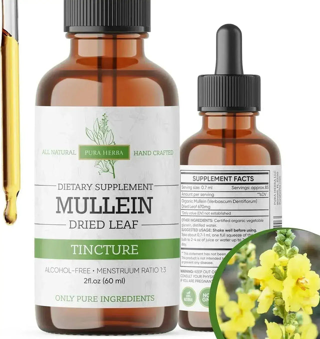 PURA HERBA - Pura Herba Mullein Leaf Tincture for Lungs 60Ml. - The Red Vitamin MX - Suplementos Alimenticios - {{ shop.shopifyCountryName }}