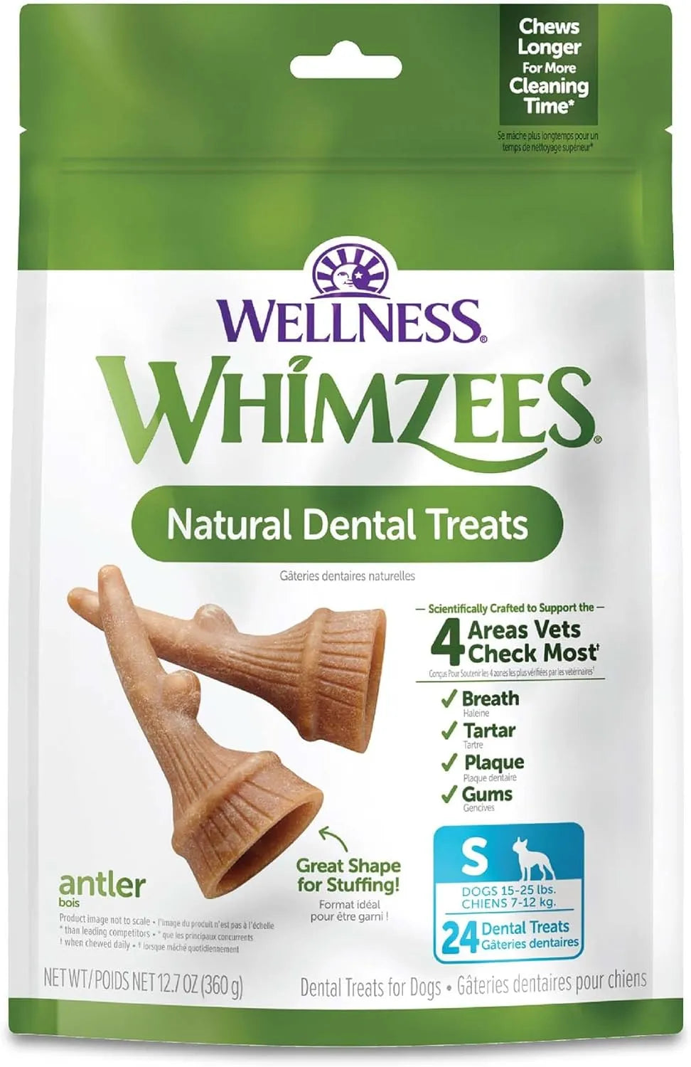 WELLNESS WHIMZEES - WHIMZEES Wellness Occupy Dog Dental Treats Small Size 24 Piezas - The Red Vitamin MX - Cuidado Dental Para Perros - {{ shop.shopifyCountryName }}