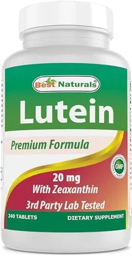 BEST NATURALS - Best Naturals Lutein 20Mg. with Zeaxanthin 240 Tabletas - The Red Vitamin MX - Suplementos Alimenticios - {{ shop.shopifyCountryName }}