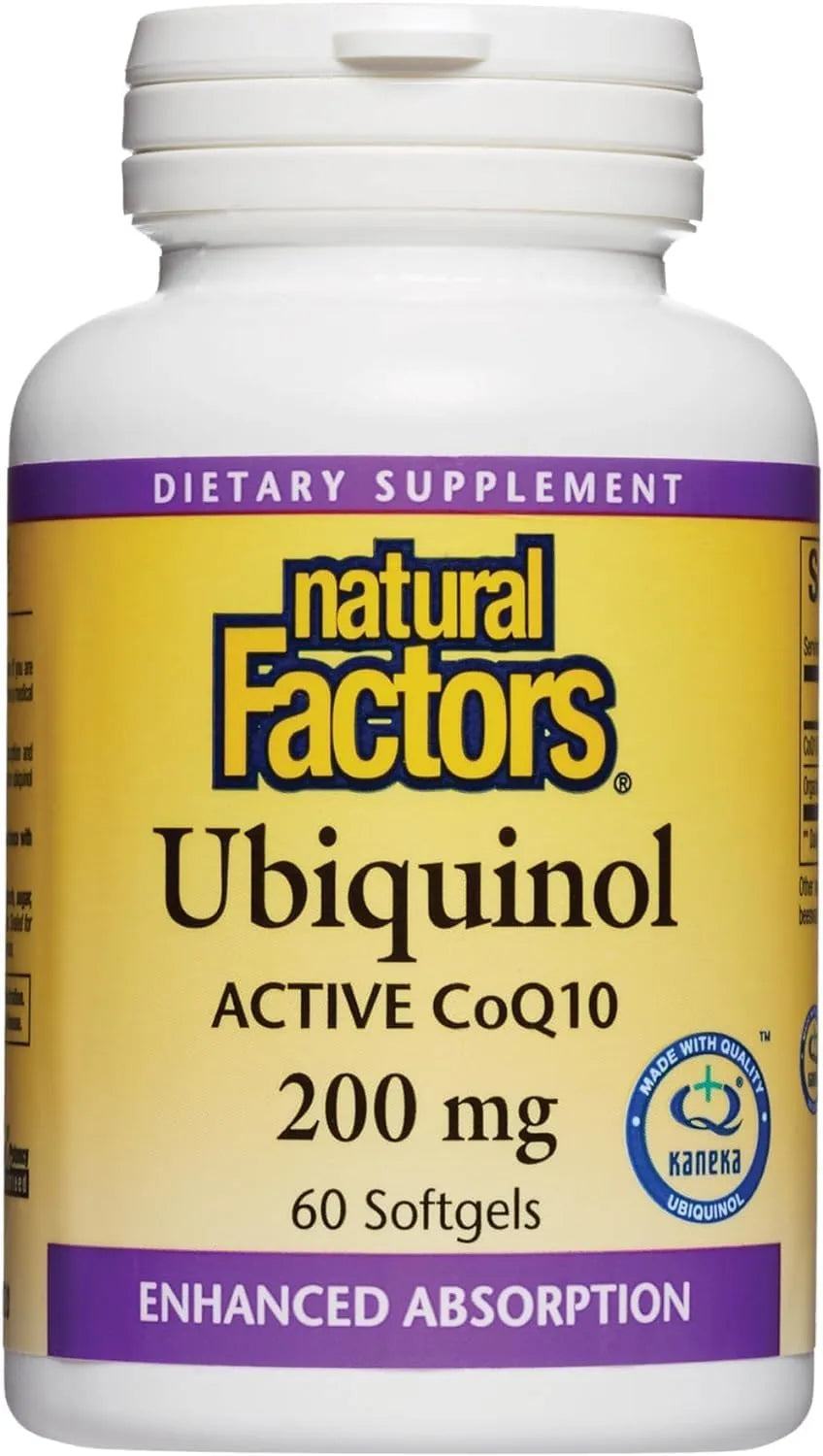 NATURAL FACTORS - Natural Factors Ubiquinol Active CoQ10 200Mg. 60 Capsulas Blandas - The Red Vitamin MX - Suplementos Alimenticios - {{ shop.shopifyCountryName }}