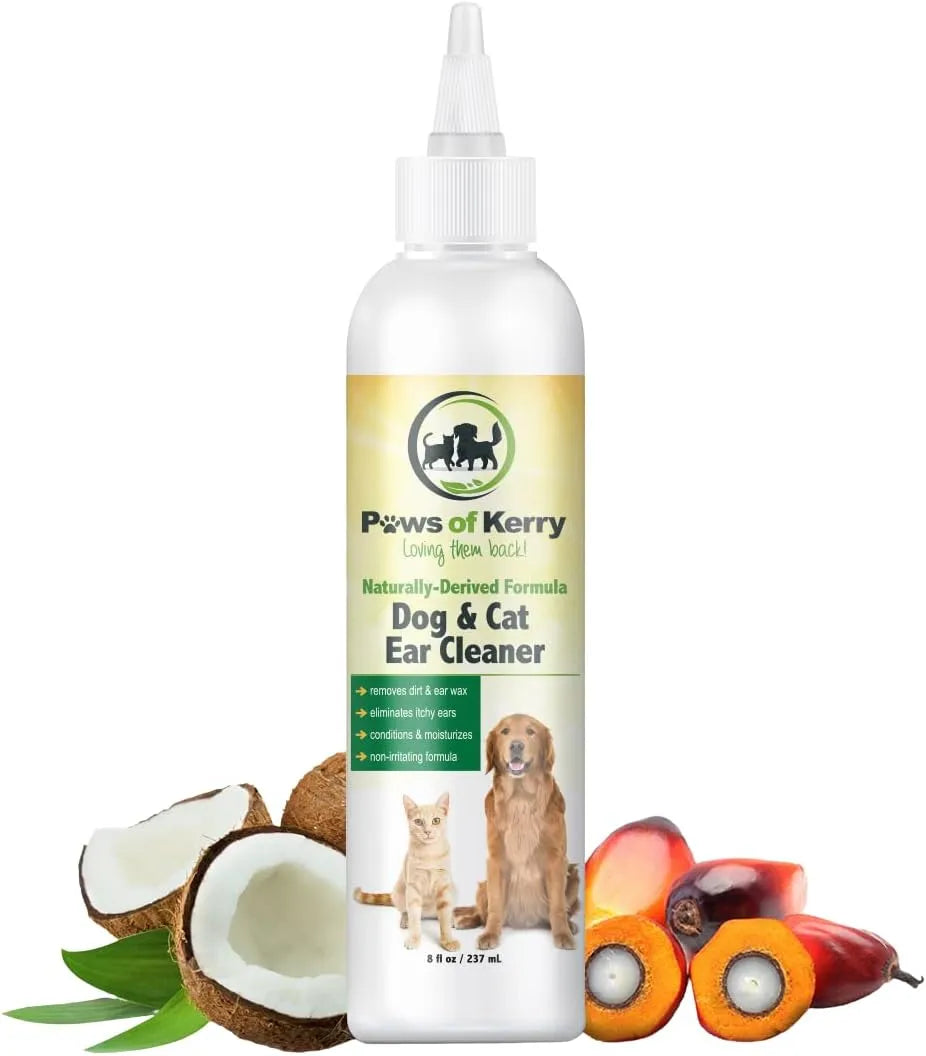 PAWS OF KERRY - Paws of Kerry Dog Ear Cleaner for Itching Head Shaking Odor Wax and Discharge 8 Fl.Oz. - The Red Vitamin MX - Cuidado Del Oído De Perros - {{ shop.shopifyCountryName }}