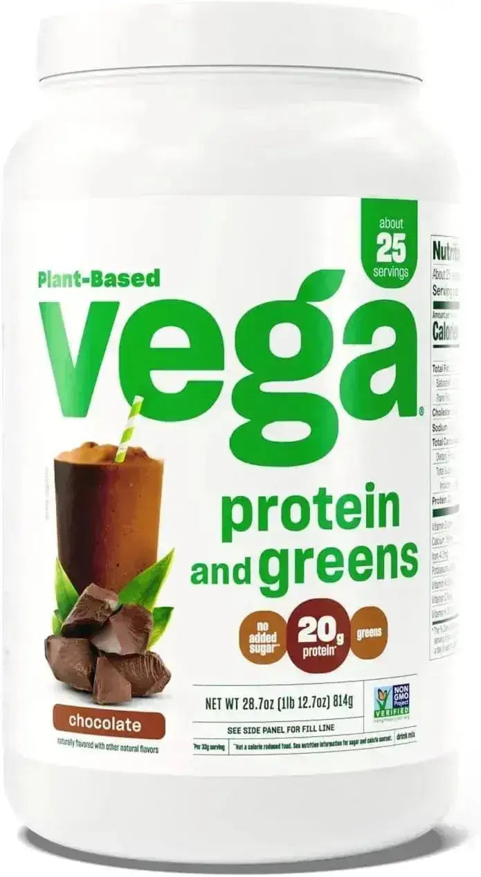VEGA - Vega Protein & Greens Powder Chocolate 814Gr. - The Red Vitamin MX - Suplementos Alimenticios - {{ shop.shopifyCountryName }}