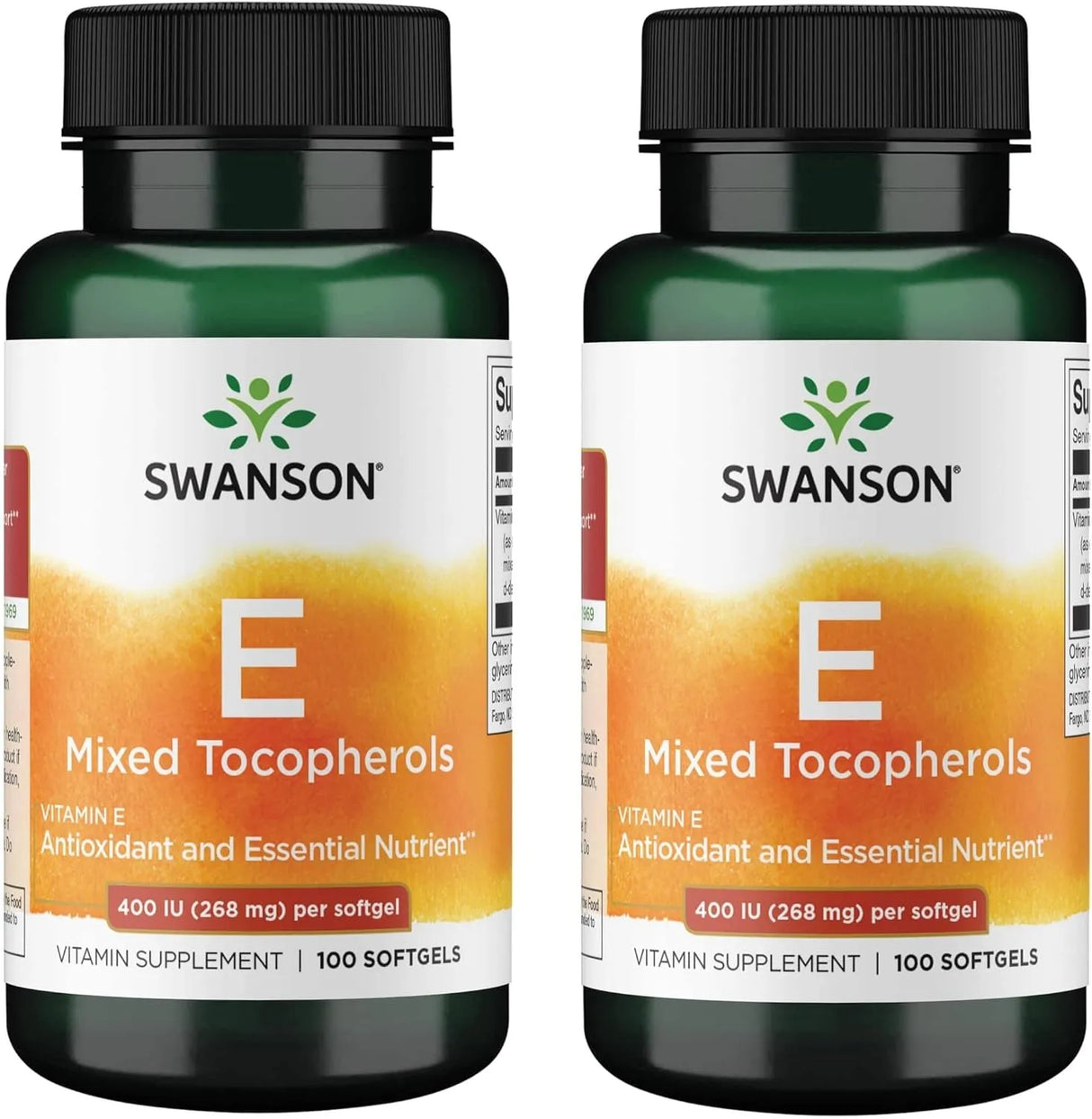 SWANSON - Swanson Vitamin E-400 Mixed Tocopherols 100 Capsulas Blandas 2 Pack - The Red Vitamin MX - Suplementos Alimenticios - {{ shop.shopifyCountryName }}