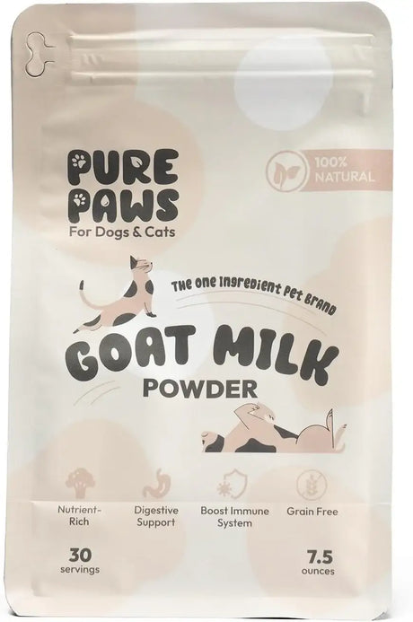 PURE PAWS - Pure Paws Goat Milk Powder for Dogs Puppies Cats and Kittens 7.5 Oz. - The Red Vitamin MX - Sustitutos De Leche Para Perros - {{ shop.shopifyCountryName }}