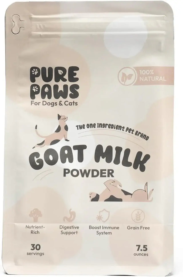 PURE PAWS - Pure Paws Goat Milk Powder for Dogs Puppies Cats and Kittens 7.5 Oz. - The Red Vitamin MX - Sustitutos De Leche Para Perros - {{ shop.shopifyCountryName }}