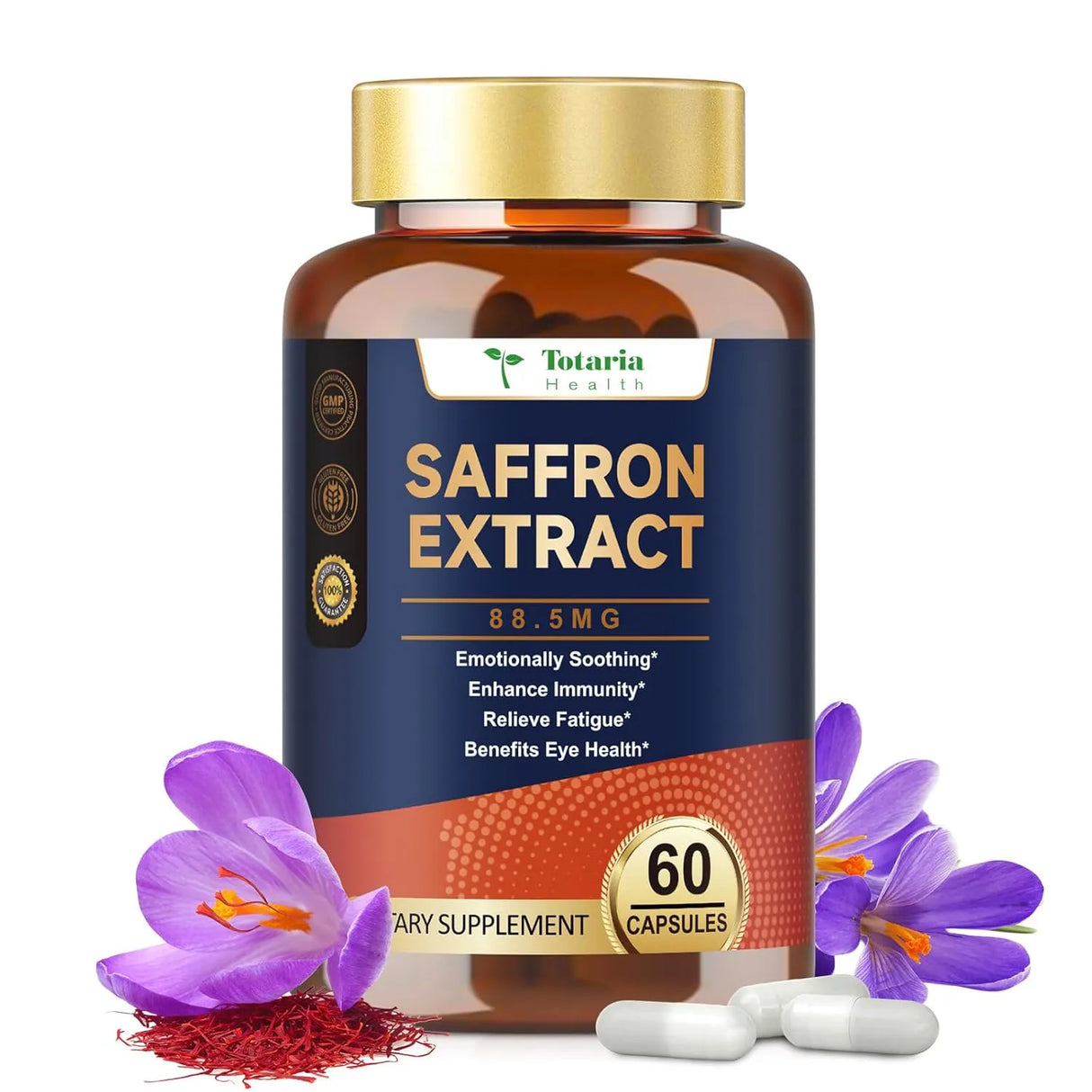 TOTARIA - Totaria Organic Saffron 88.5Mg. 60 Capsulas - The Red Vitamin MX - Suplementos Alimenticios - {{ shop.shopifyCountryName }}