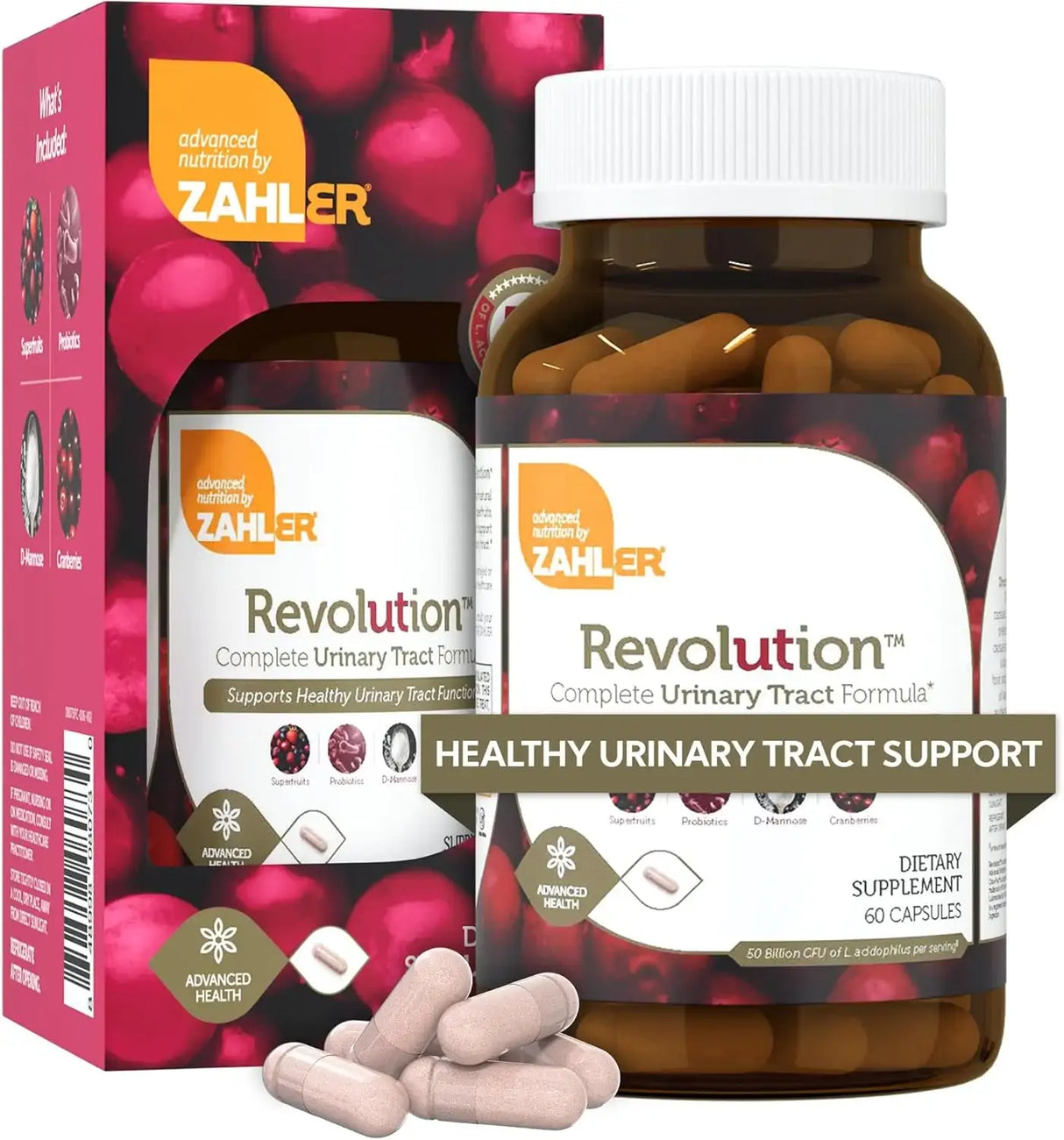 ZAHLER - Zahler Revolution Complete Womens Urinary Tract Health Formula 60 Capsulas - The Red Vitamin MX - Suplementos Alimenticios - {{ shop.shopifyCountryName }}