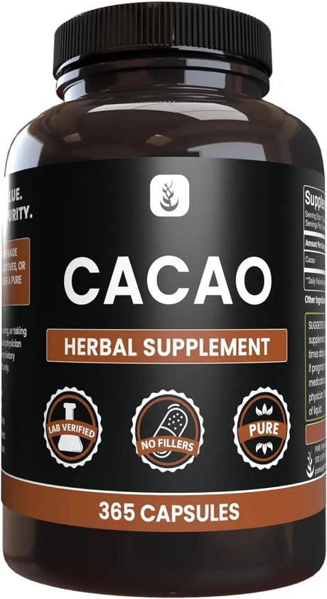PURE ORIGINAL INGREDIENTS - Pure Original Ingredients Cacao 365 Capsulas - The Red Vitamin MX - Suplementos Alimenticios - {{ shop.shopifyCountryName }}