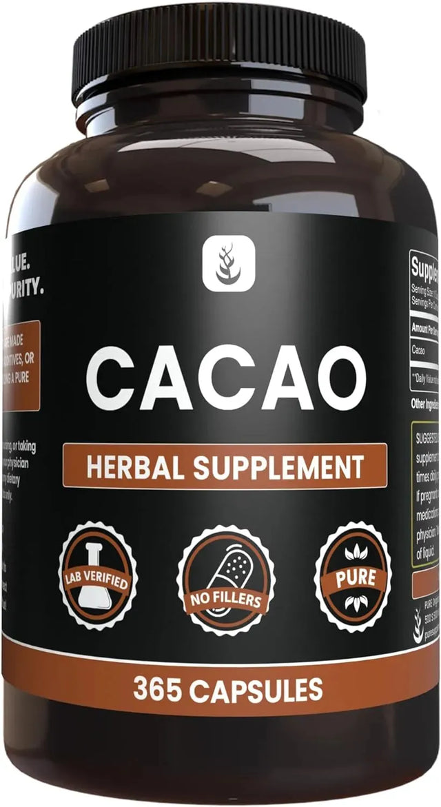 PURE ORIGINAL INGREDIENTS - Pure Original Ingredients Cacao 365 Capsulas - The Red Vitamin MX - Suplementos Alimenticios - {{ shop.shopifyCountryName }}