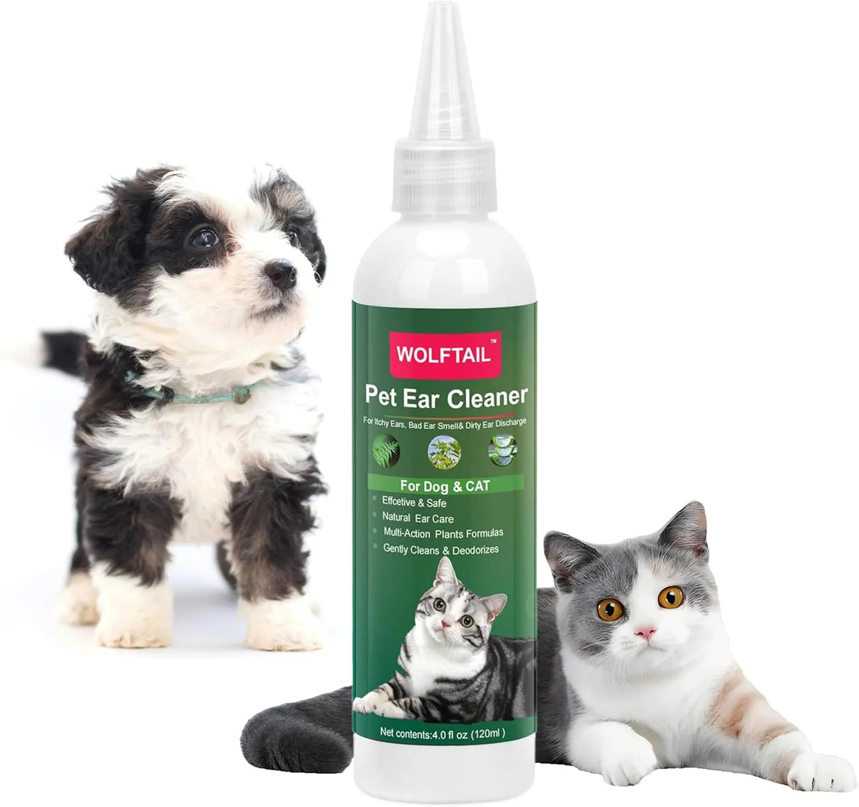 WOLFTAIL - Wolftail Dog Ear Cleaner 4 Fl.Oz. - The Red Vitamin MX - Cuidado Del Oído De Perros - {{ shop.shopifyCountryName }}