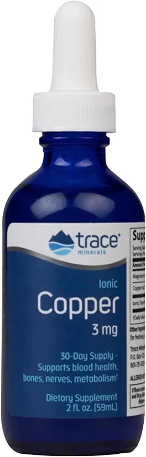 TRACE MINERALS - Trace Minerals Liquid Ionic Copper 3Mg. 2 Fl.Oz. - The Red Vitamin MX - Suplementos Alimenticios - {{ shop.shopifyCountryName }}
