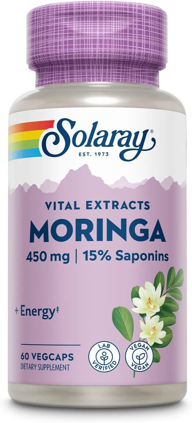 SOLARAY - Solaray Moringa Leaf Extract 450Mg. 60 Capsulas - The Red Vitamin MX - Suplementos Alimenticios - {{ shop.shopifyCountryName }}