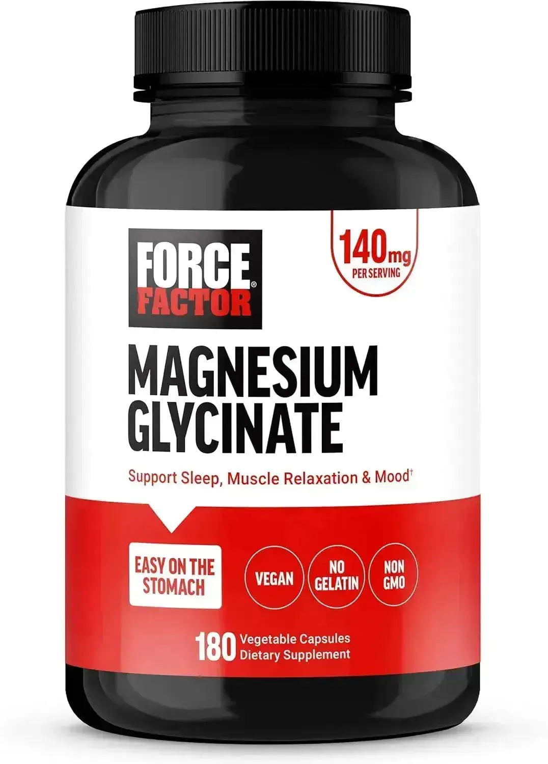 FORCE FACTOR - Force Factor Magnesium Glycinate 140Mg. 180 Capsulas - The Red Vitamin MX - Suplementos Alimenticios - {{ shop.shopifyCountryName }}