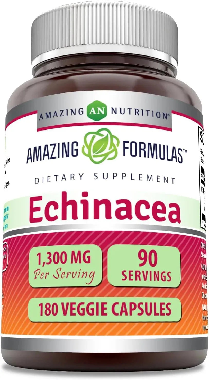 AMAZING FORMULAS - Amazing Formulas Echinacea 1300Mg. 180 Capsulas - The Red Vitamin MX - Suplementos Alimenticios - {{ shop.shopifyCountryName }}