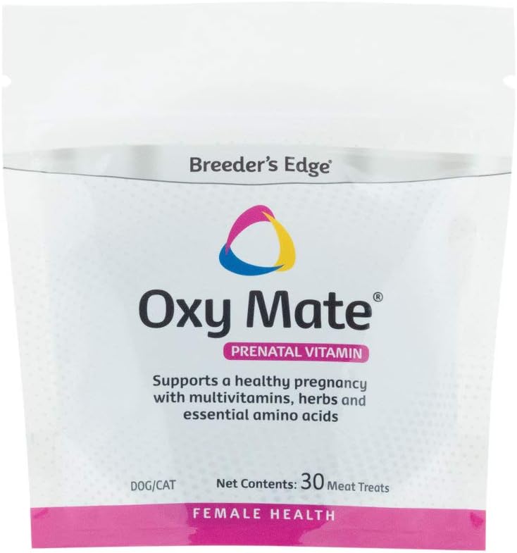 Revival Animal Health Breeder's Edge Oxy Mate Prenatal Supplement for Dogs & Cats 30 Masticables