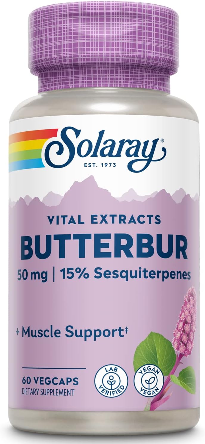 SOLARAY Butterbur Root Extract 50Mg. 60 Capsulas