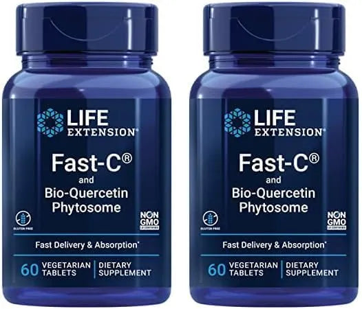 LIFE EXTENSION - Life Extension Fast-C and Bio-Quercetin 60 Tabletas 2 Pack - The Red Vitamin MX - Suplementos Alimenticios - {{ shop.shopifyCountryName }}