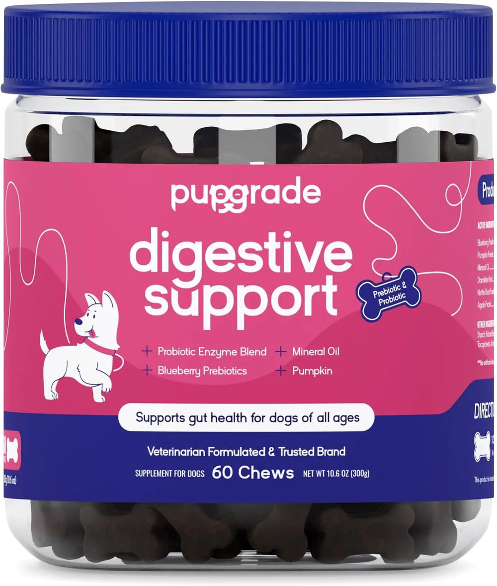 PUPGRADE - PupGrade Digestive Support Chews for Dogs Prebiotic and Probiotic 60 Masticables - The Red Vitamin MX - Probióticos Para Perros - {{ shop.shopifyCountryName }}