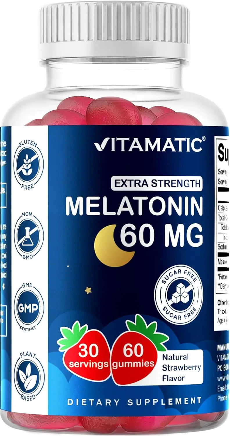 VITAMATIC - Vitamatic Sugar Free Melatonin 60Mg. 60 Gomitas - The Red Vitamin MX - Suplementos Alimenticios - {{ shop.shopifyCountryName }}