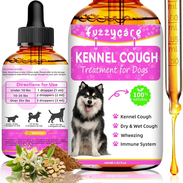 FUZZYCARE - Fuzzycare Dog Cough Treatment 60Ml. - The Red Vitamin MX - Medicamentos Sin Receta Para Perros - {{ shop.shopifyCountryName }}