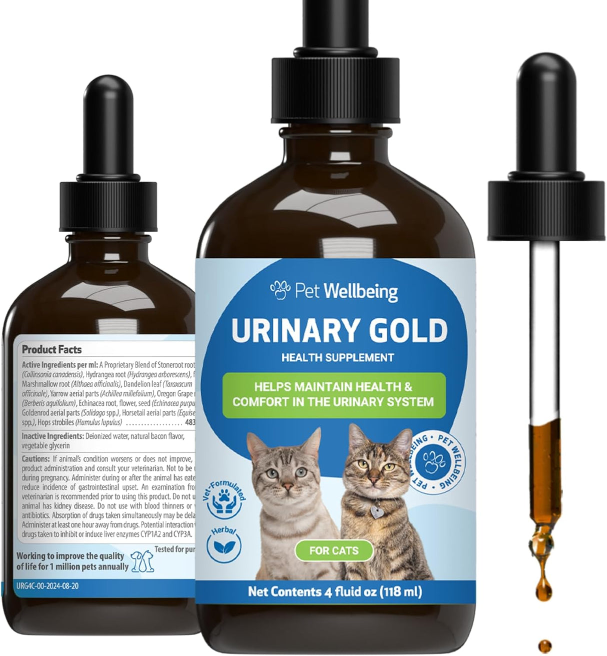 Pet Wellbeing Urinary Gold for Cats 4 Fl.Oz.