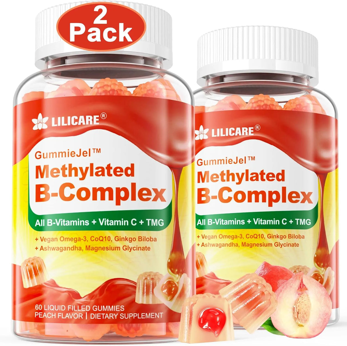 LILICARE - LILICARE Vitamin B Complex Gummies 60 Gomitas 2 Pack - The Red Vitamin MX - Suplementos Alimenticios - {{ shop.shopifyCountryName }}