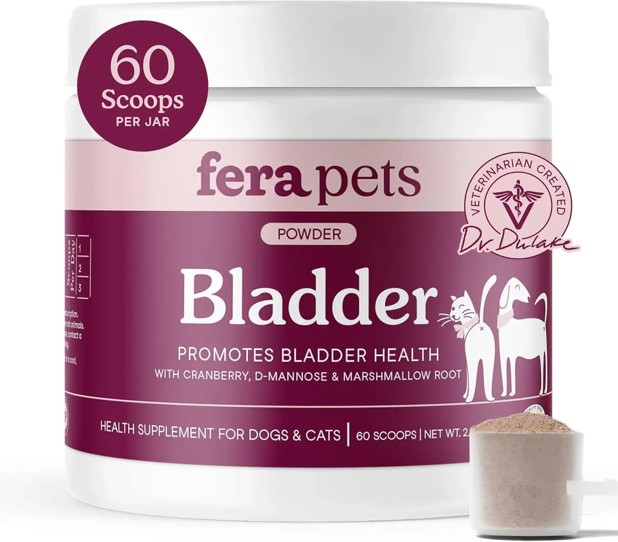 FERA PETS - Fera Pet Organics Bladder Cranberry Supplement for Dogs 60 Servicios - The Red Vitamin MX - Salud De Tracto Urinario Para Perros - {{ shop.shopifyCountryName }}