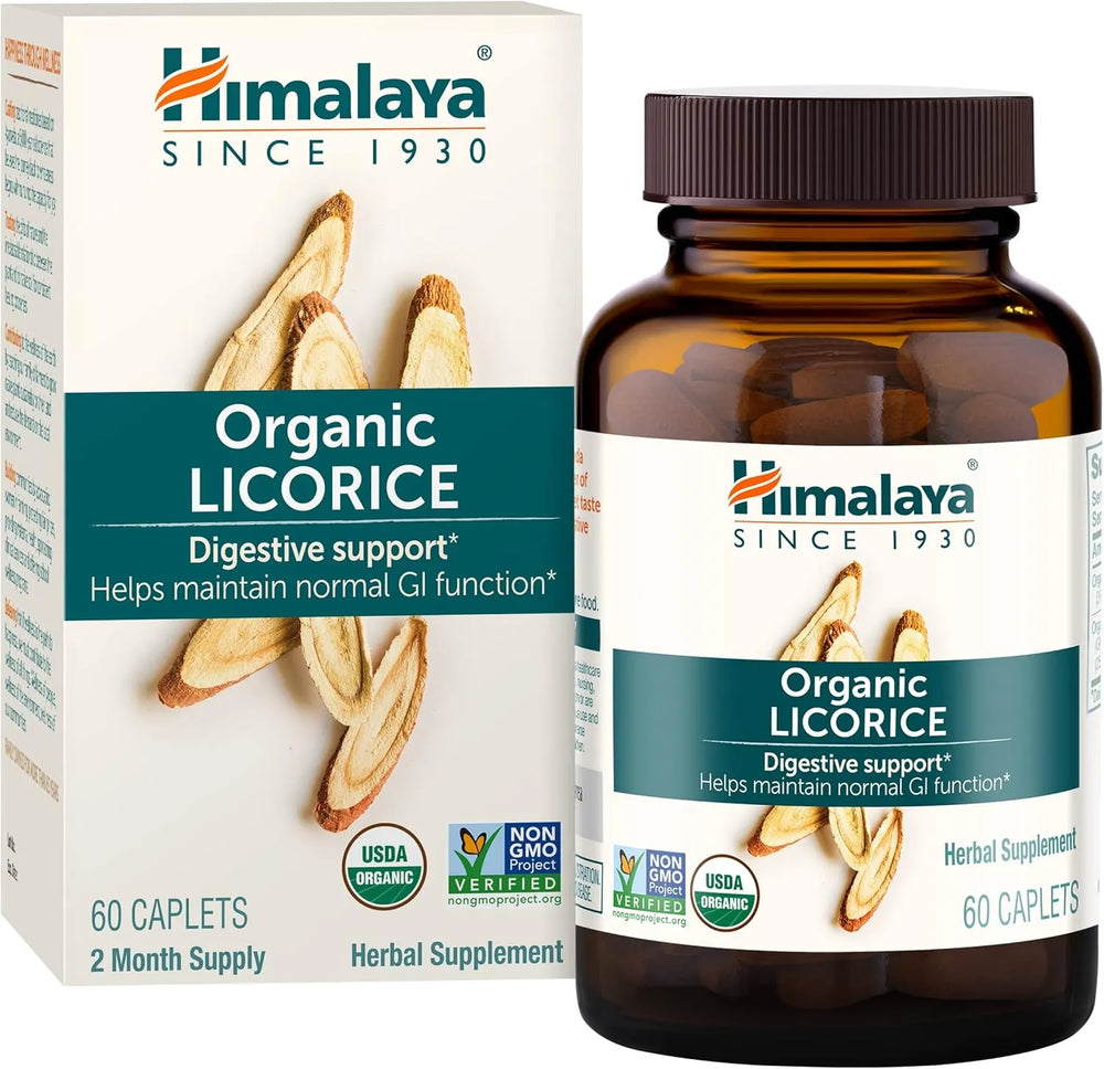 HIMALAYA - Himalaya Organic Licorice Root 60 Capsulas - The Red Vitamin MX - Suplementos Alimenticios - {{ shop.shopifyCountryName }}