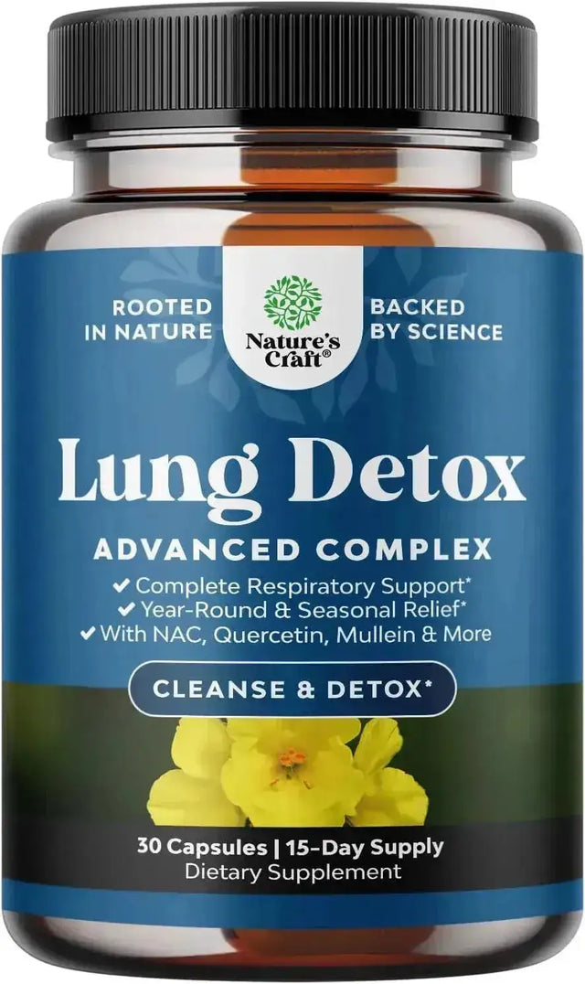 NATURES CRAFT - Natures Craft Lung Detox Mullein Leaf 30 Capsulas - The Red Vitamin MX - Suplementos Alimenticios - {{ shop.shopifyCountryName }}