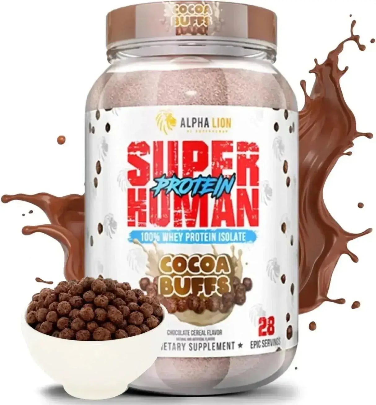 ALPHA LION - ALPHA LION Superhuman Whey Protein Powder Cocoa Buffs 28 Servicios - The Red Vitamin MX - Suplementos Alimenticios - {{ shop.shopifyCountryName }}