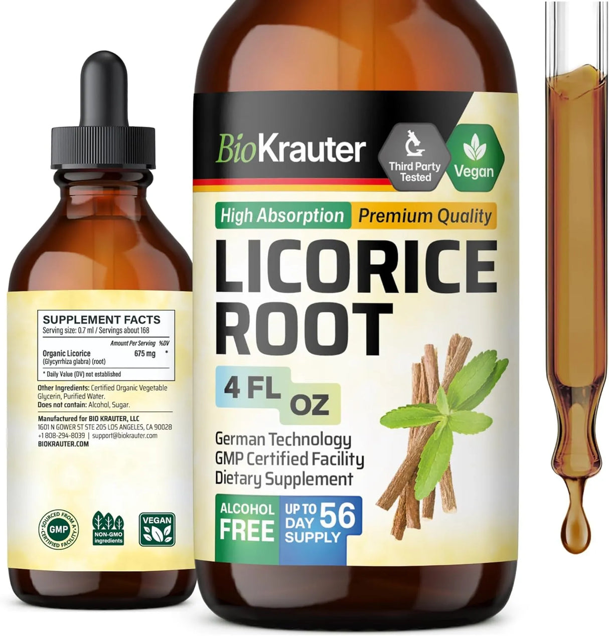 BIOKRAUTER - BIO KRAUTER Licorice Root Tincture 4 Fl.Oz. - The Red Vitamin MX - Suplementos Alimenticios - {{ shop.shopifyCountryName }}
