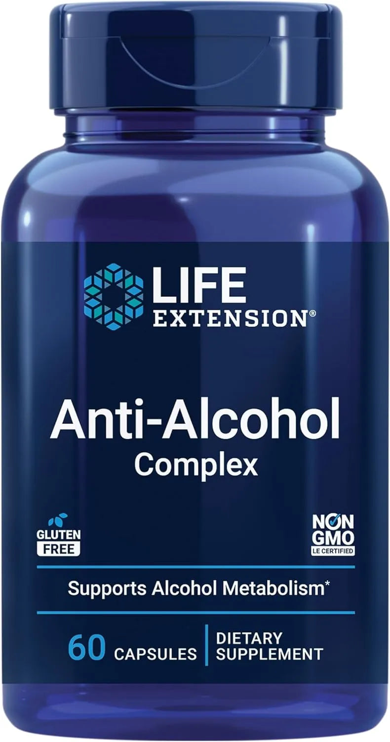 LIFE EXTENSION - Life Extension Anti-Alcohol Complex 60 Capsulas - The Red Vitamin MX - Suplementos Alimenticios - {{ shop.shopifyCountryName }}