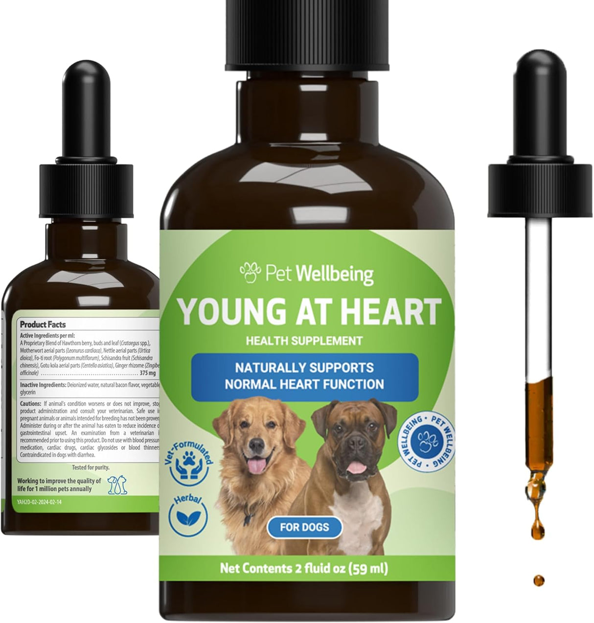 Pet Wellbeing Young at Heart for Dogs 2 Fl.Oz.