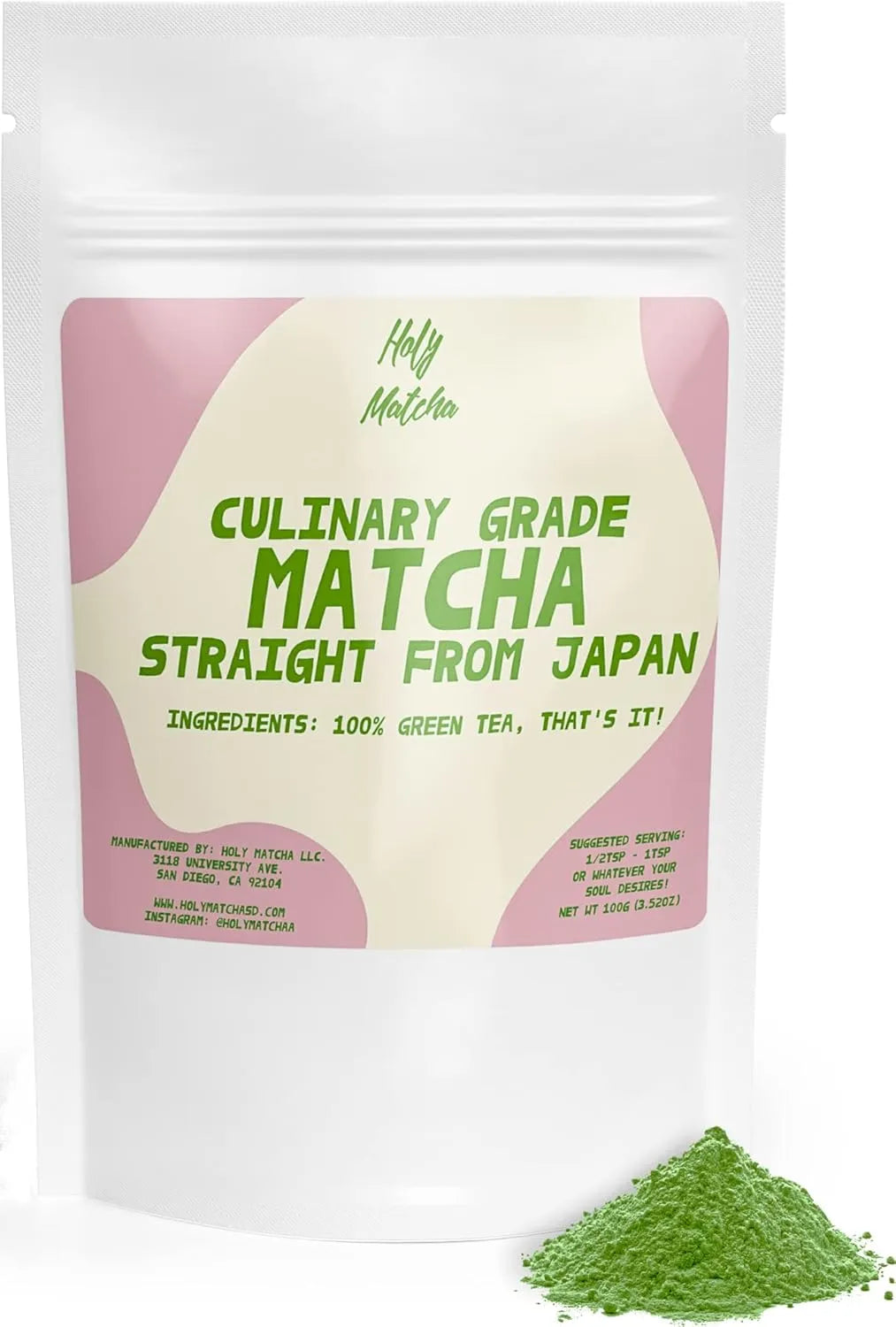 HOLY MATCHA - Holy Matcha Ceremonial Green Tea Powder 100Gr. - The Red Vitamin MX - Suplementos Alimenticios - {{ shop.shopifyCountryName }}