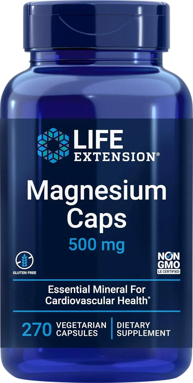 LIFE EXTENSION - Life Extension Magnesium Caps 500Mg. 270 Capsulas - The Red Vitamin MX - Suplementos Alimenticios - {{ shop.shopifyCountryName }}