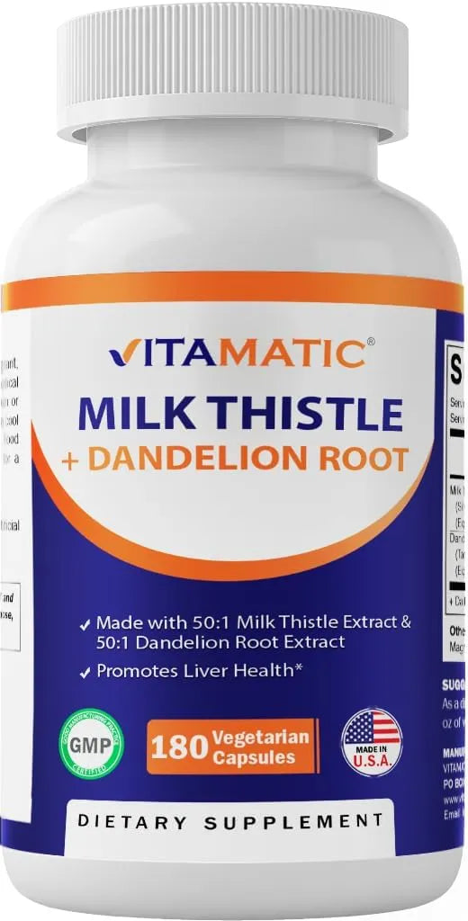 VITAMATIC - Vitamatic Milk Thistle 50:1 Extract 500Mg. 180 Capsulas - The Red Vitamin MX - Suplementos Alimenticios - {{ shop.shopifyCountryName }}