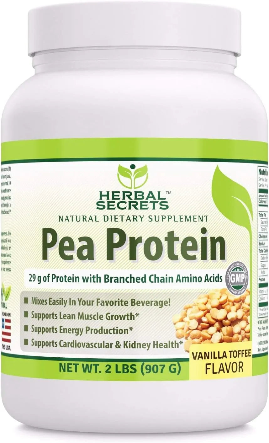 HERBAL SECRETS - Herbal Secrets Pea Protein Powder Vanilla Toffee Flavor 907Gr. - The Red Vitamin MX - Suplementos Alimenticios - {{ shop.shopifyCountryName }}