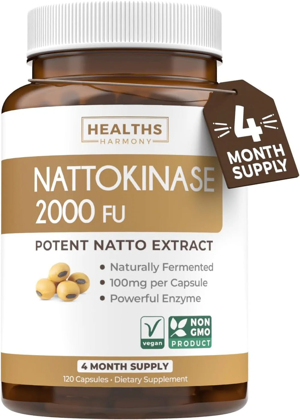 HEALTHS HARMONY - Healths Harmony Nattokinase 2000 FU 120 Capsulas - The Red Vitamin MX - Suplementos Alimenticios - {{ shop.shopifyCountryName }}