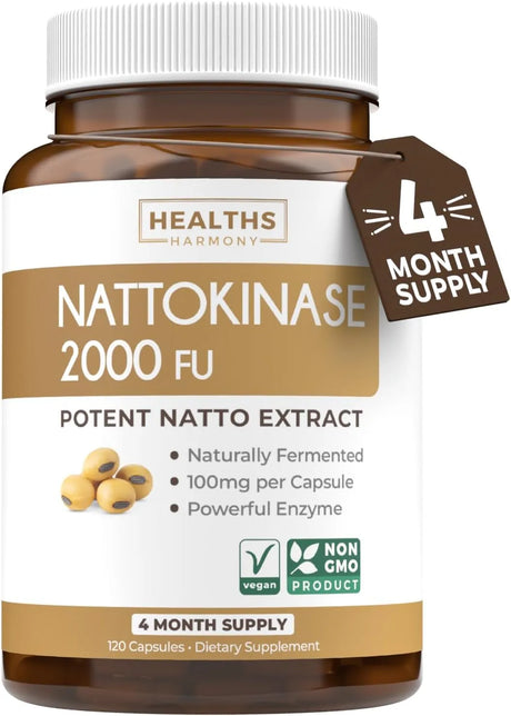 HEALTHS HARMONY - Healths Harmony Nattokinase 2000 FU 120 Capsulas - The Red Vitamin MX - Suplementos Alimenticios - {{ shop.shopifyCountryName }}