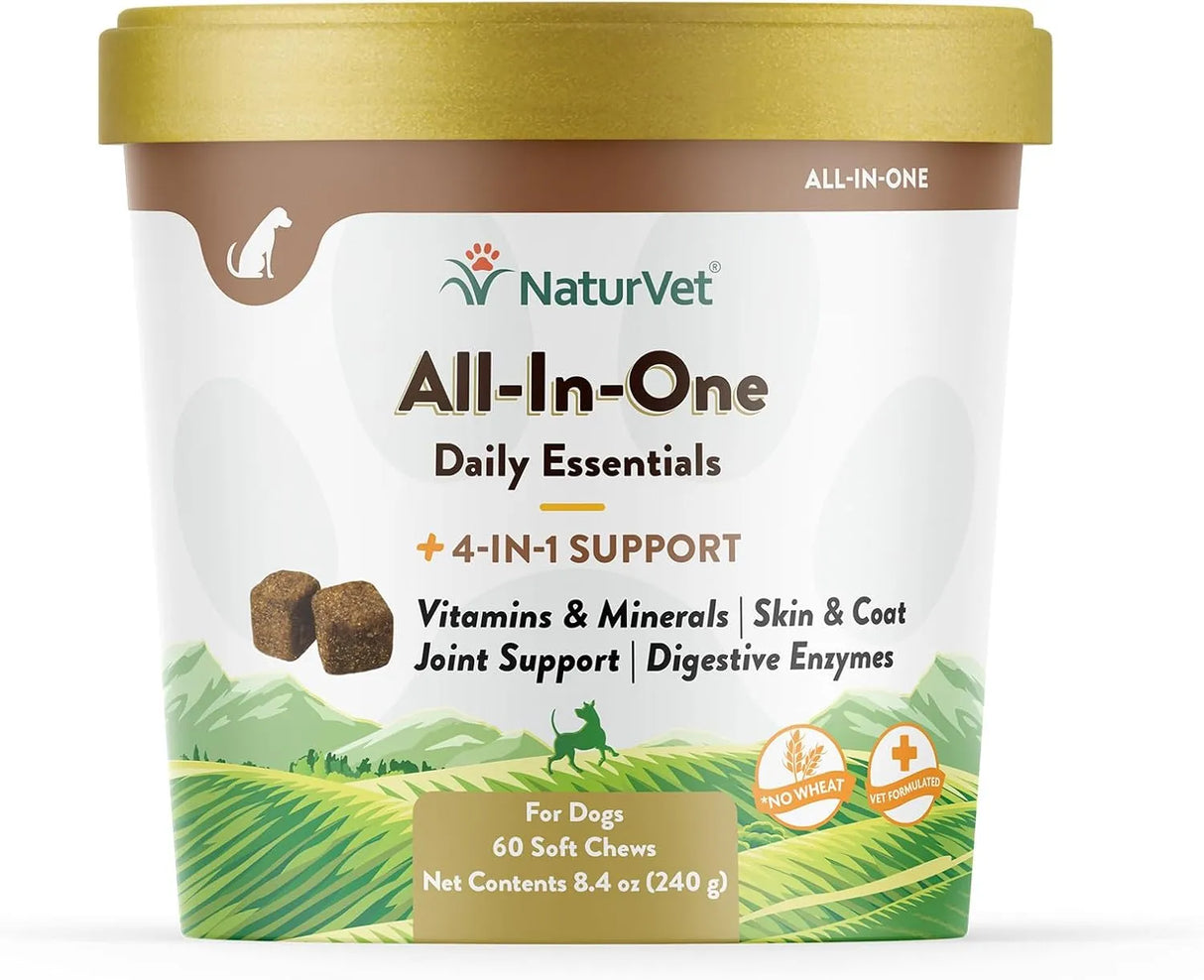 NATURVET - NaturVet All-in-One Dog Supplement 60 Masticables - The Red Vitamin MX - Multivitamínicos Para Perros - {{ shop.shopifyCountryName }}